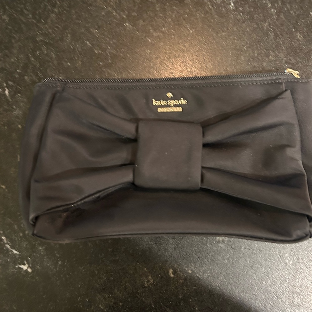 Kate Spade Black Bow Cosmetic Case